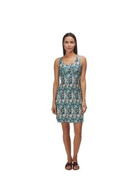 Patagonia Magnolia Spring Twist Back Shelf Bra Order Control Dress XL Pink Navy